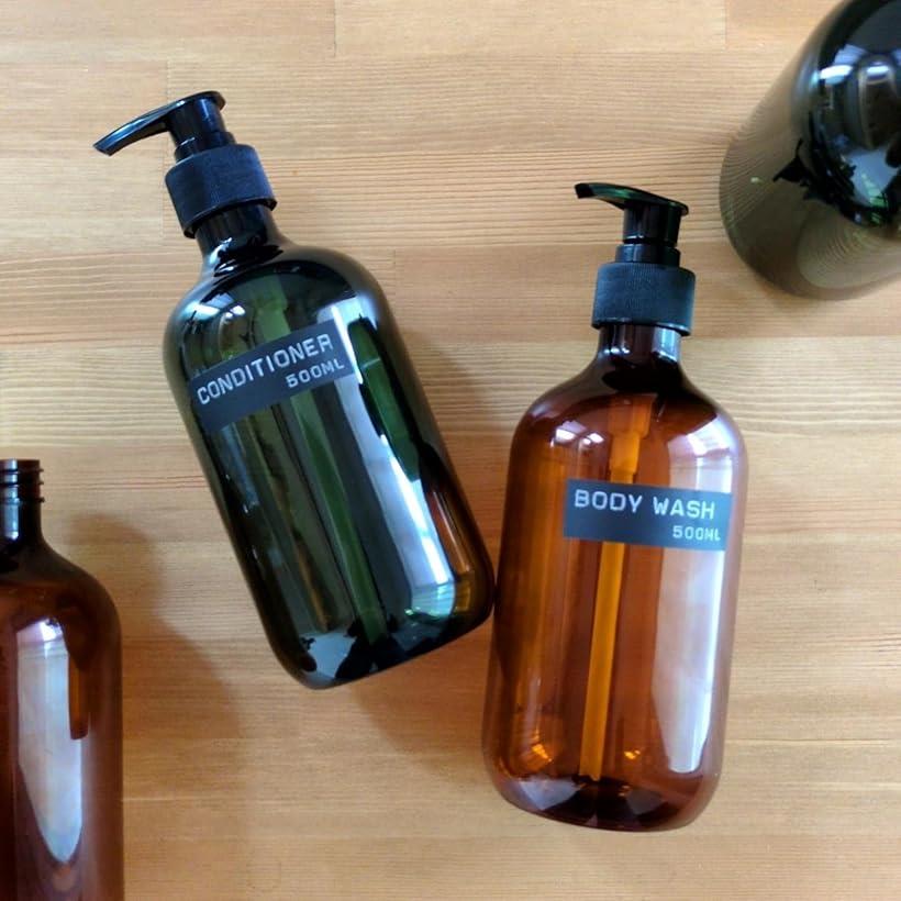 楽天市場】シャンプーボトル 3本セット 詰め替えボトル ディスペンサー