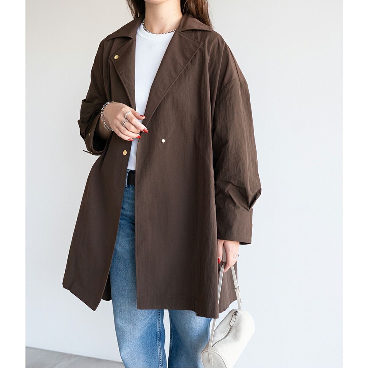 楽天市場】Aラインナイロンコート ナイロン コート Aライン アイニード