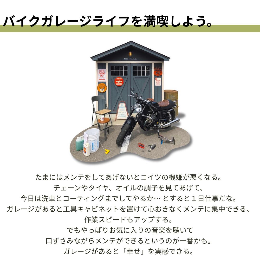 楽天市場】グリーンベル ガレージキット ワークスガレージ WORKSGARAGE