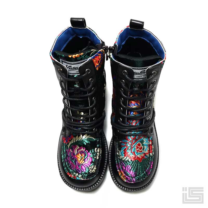 楽天市場】□ YOSUKE ヨースケ4460047 Black コンビ 厚底レースアップ