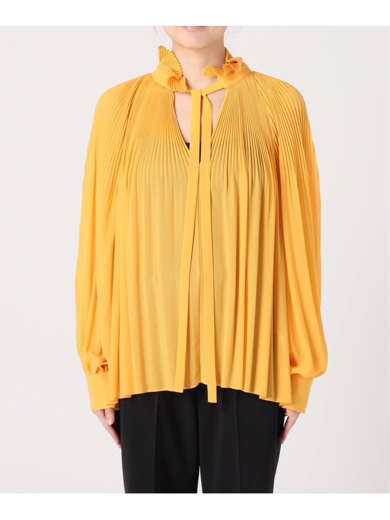 楽天市場】【L'UNE/リュンヌ】別注プリーツフリルブラウス VERMEIL par