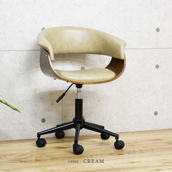 楽天市場】オフィスチェア キャスター付き 高さ調節 回転式