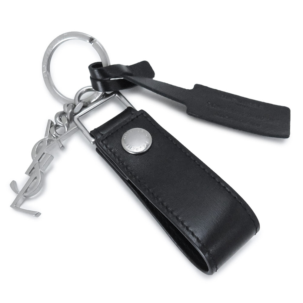 楽天市場】サンローラン キーホルダー カサンドラ キーリング YSLロゴ