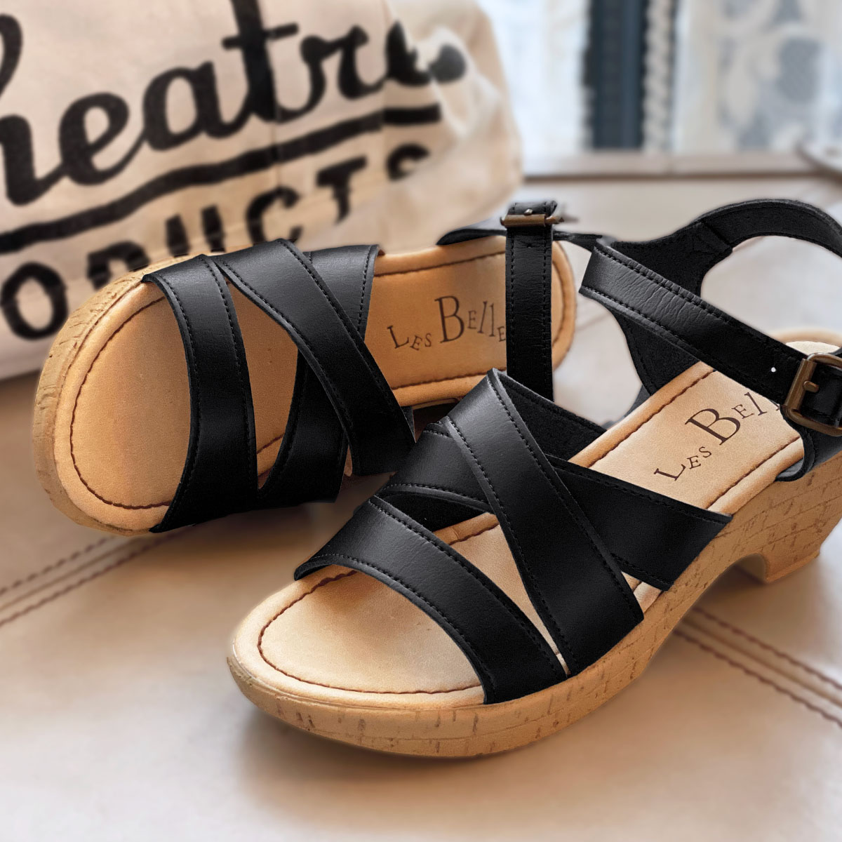 楽天市場】ヒールサンダル 厚底 コルク柄 ウエッジヒール ストーム