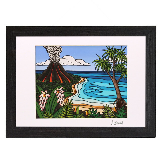 お盆期間特別値下げ ヘザーブラウン Heather Brown 額付き お盆期間