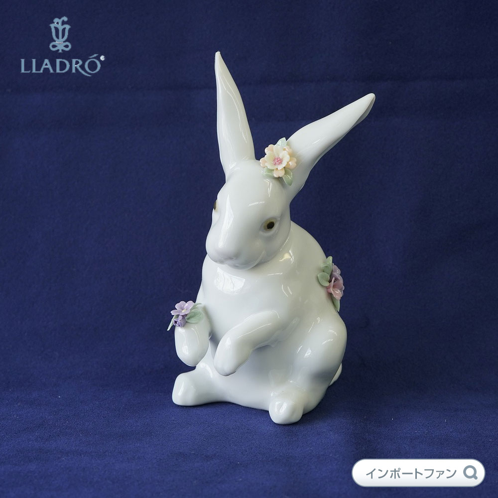 楽天市場】リヤドロ 花飾りの白うさぎ 4 01006100 LLADRO □ : Import Fan