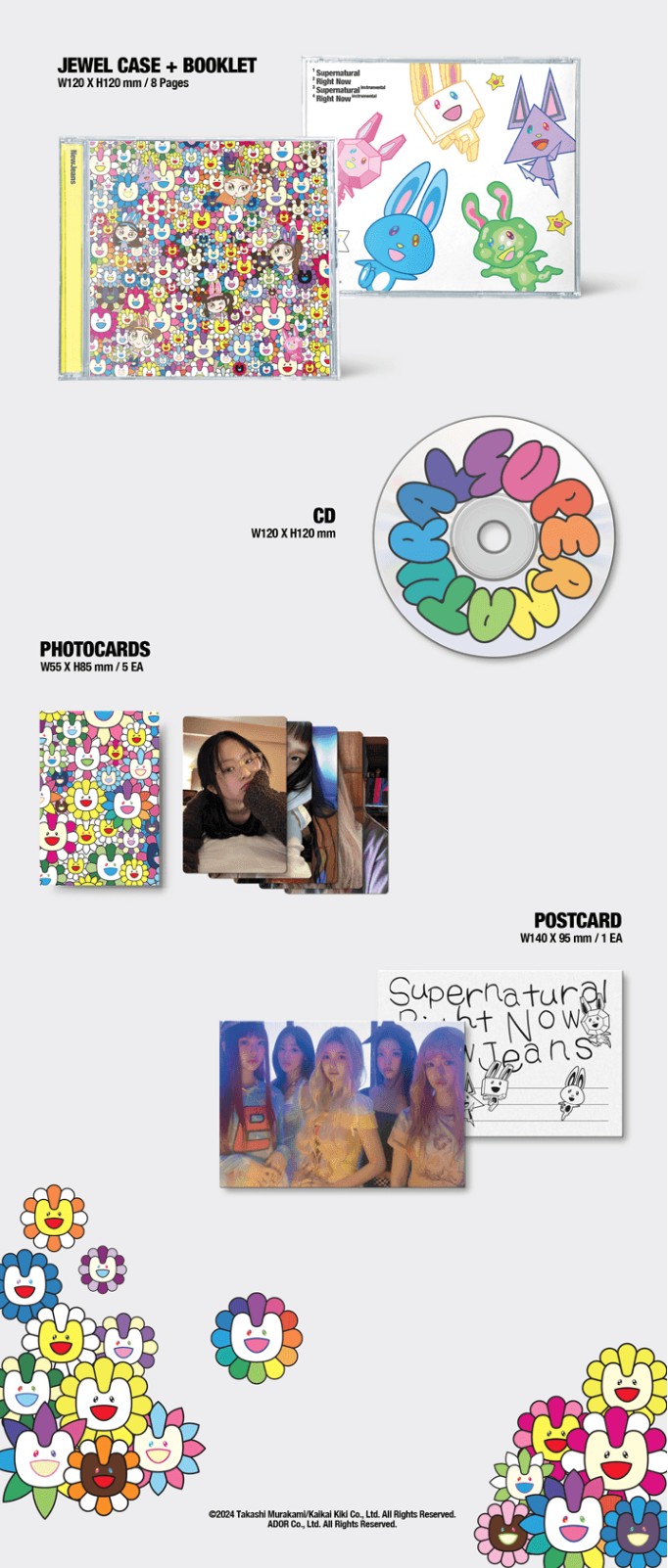 楽天市場】NewJeans - 「Supernatural」 NJ X MURAKAMI Drawstring Bag