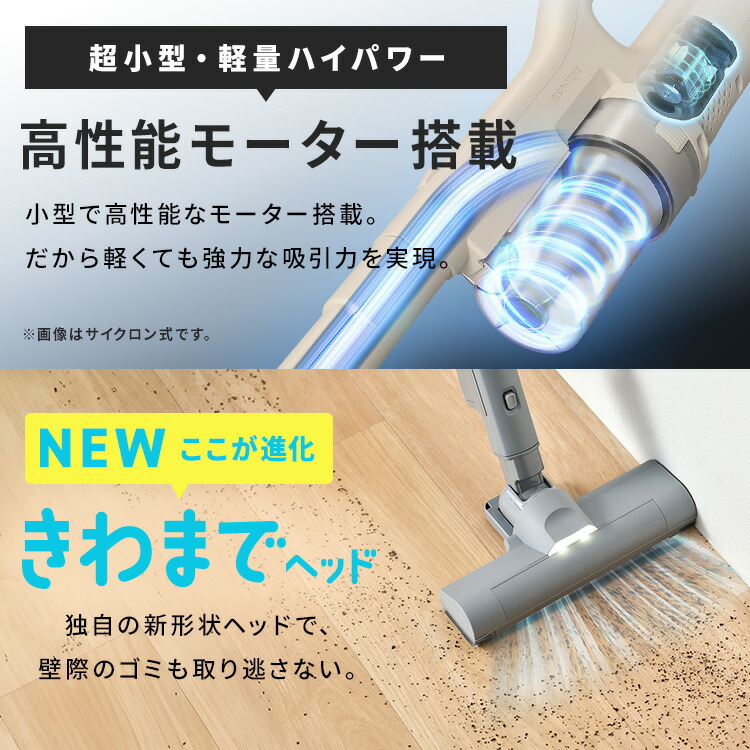 楽天市場】【公式限定2年保証】掃除機 コードレス 軽量 強力吸引