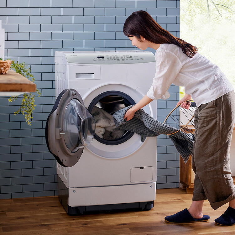 198取付無料！完動品！アイリスオーヤマ 温水洗浄 高性能ドラム式洗濯機