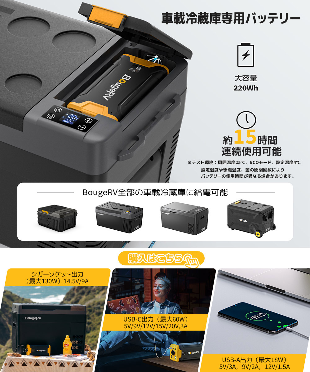 楽天市場】【277Whバッテリー付き＆急速冷凍】BougeRV ポータブル