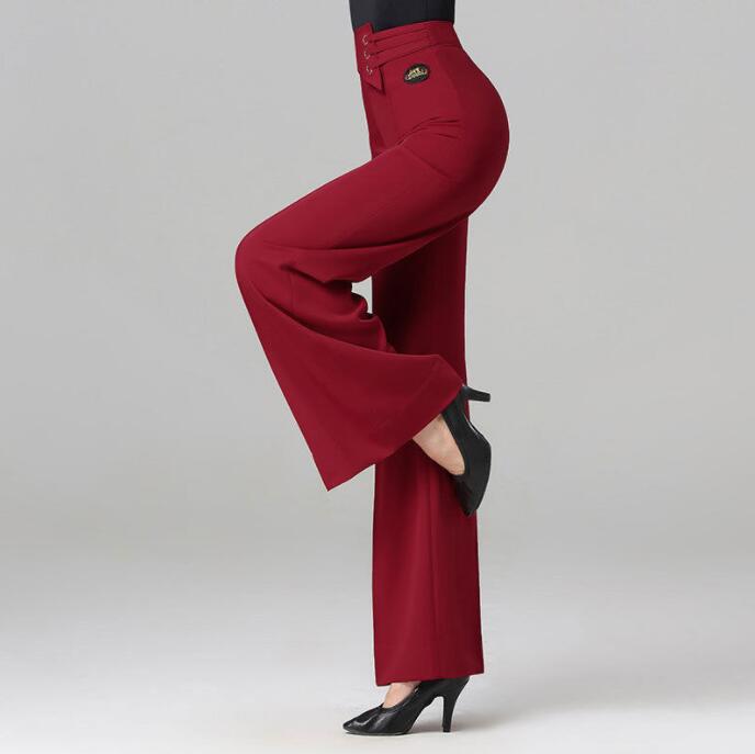 楽天市場】ラテン モダンダンスパンツ レディース ガウチョパンツ ハイ