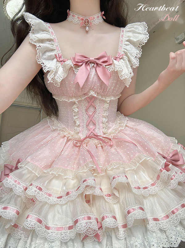 楽天市場】ロリータ ドレス ピンク 可愛い お姫様 ロリータ ワンピース