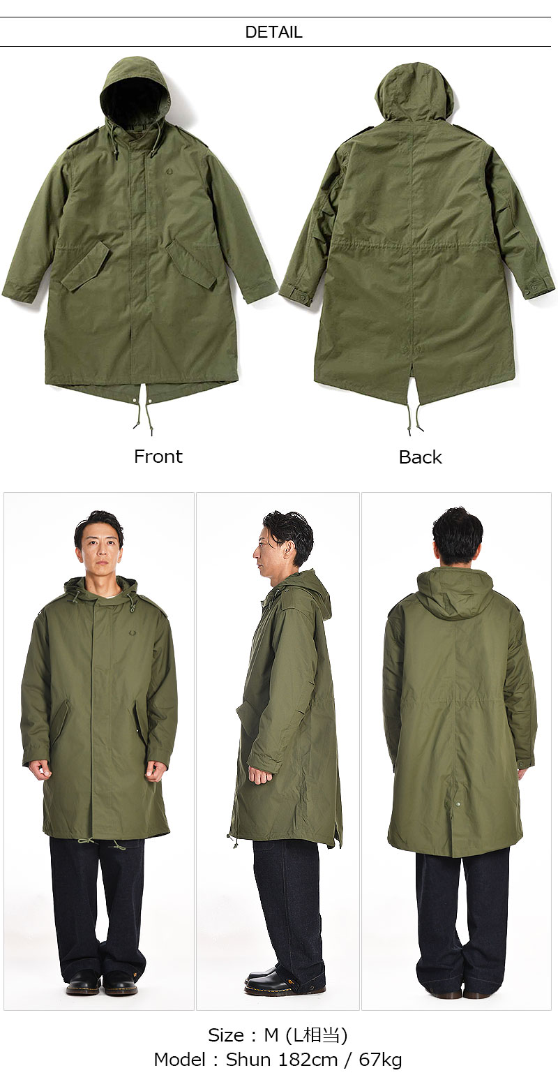 楽天市場】[期間SALE] FRED PERRY/フレッドペリー FUR LINED PARKA