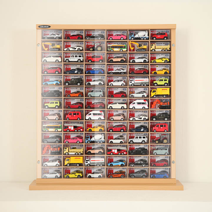 TOMICA店頭用ディスプレイショーケース+ミニカー42台セット