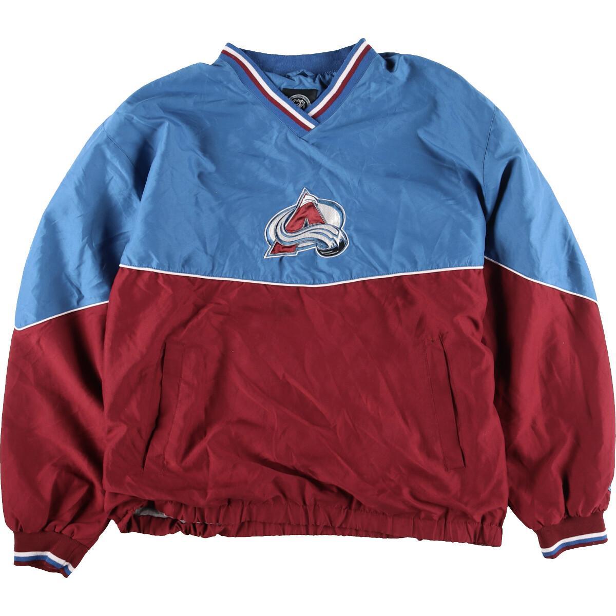 NHL Colorado Avalanche コロラドアバランチ 袖革スタジャン Colorado