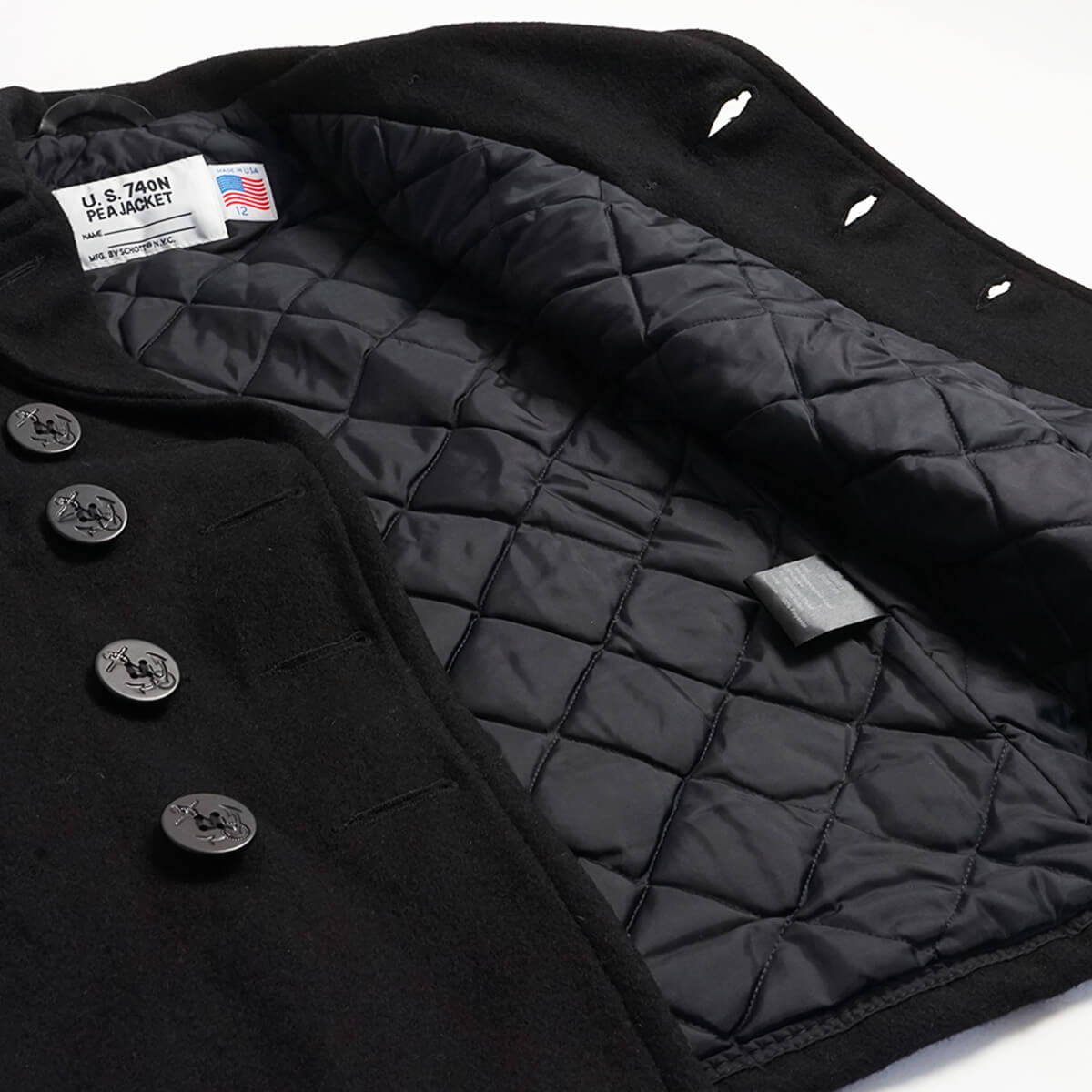 楽天市場】ショット SCHOTT 740B ボーイズ ウール ダブル ピーコート