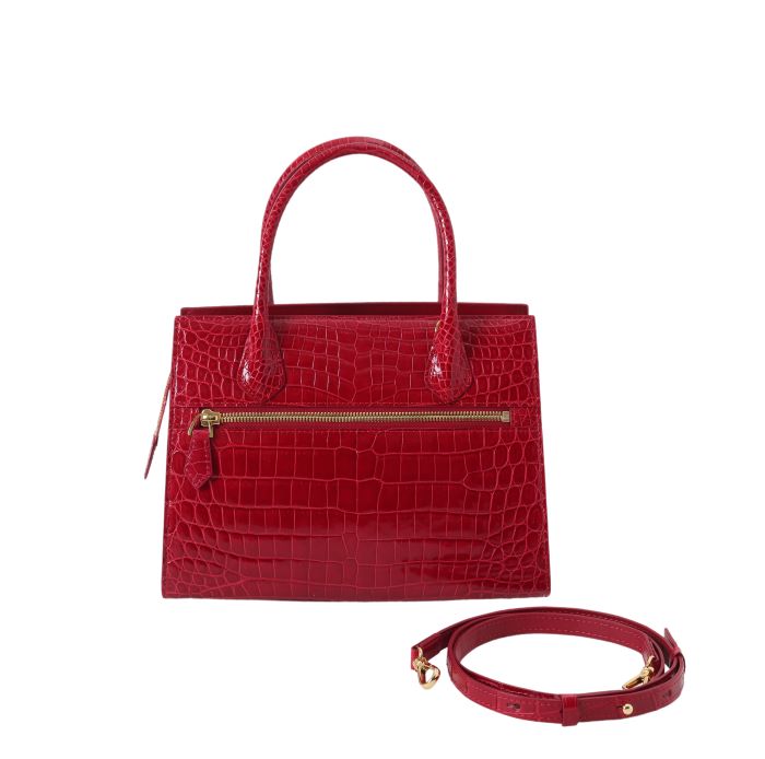 楽天市場】クロコダイル ハンドバッグ 本革 バッグ クロコ HCP バック