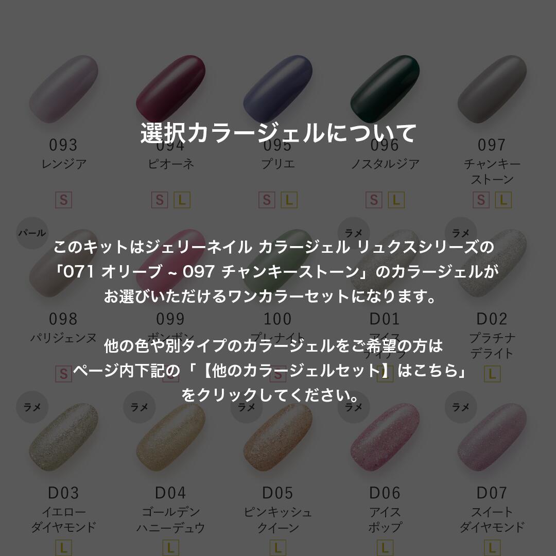 楽天市場】ジェルネイルキット ベーシック 1カラーセット【カラー