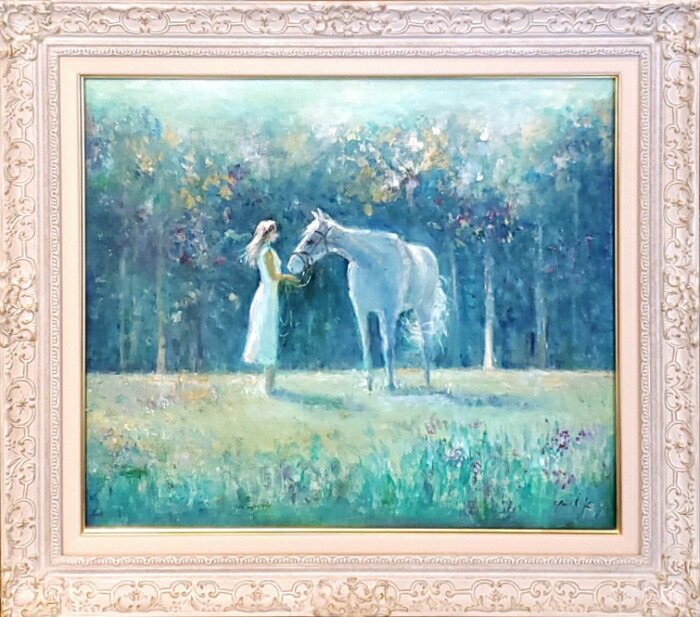 楽天市場】絵画 「White lover白い恋人」 油彩画 油絵 原画 風景画