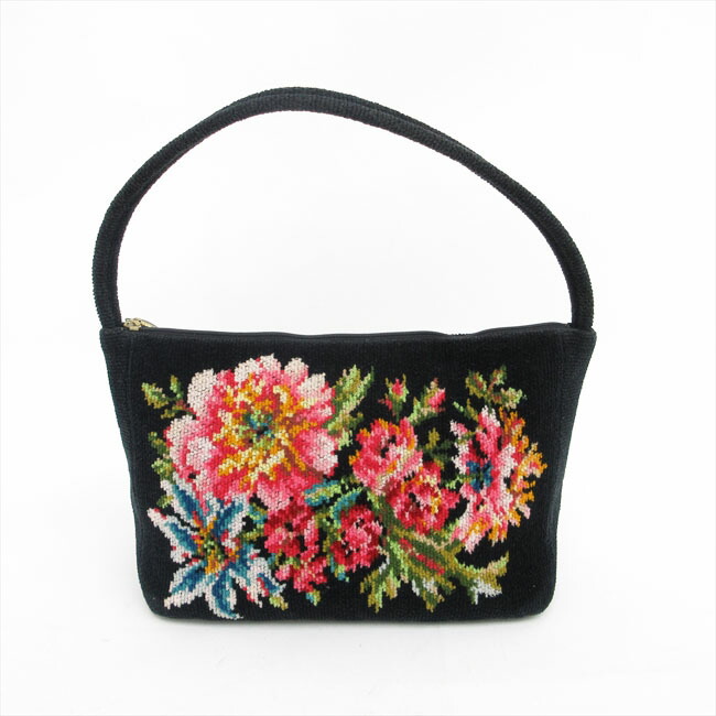 楽天市場】FEILER(フェイラー) フラワー ハンドバッグ 黒 / 【ブランド