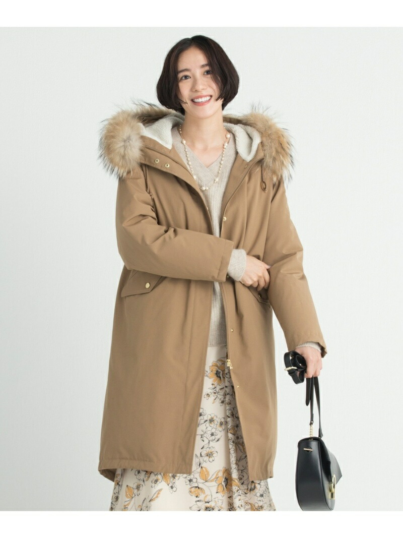 楽天市場】【SALE／60%OFF】【マガジン掲載】ファー付きモッズダウン
