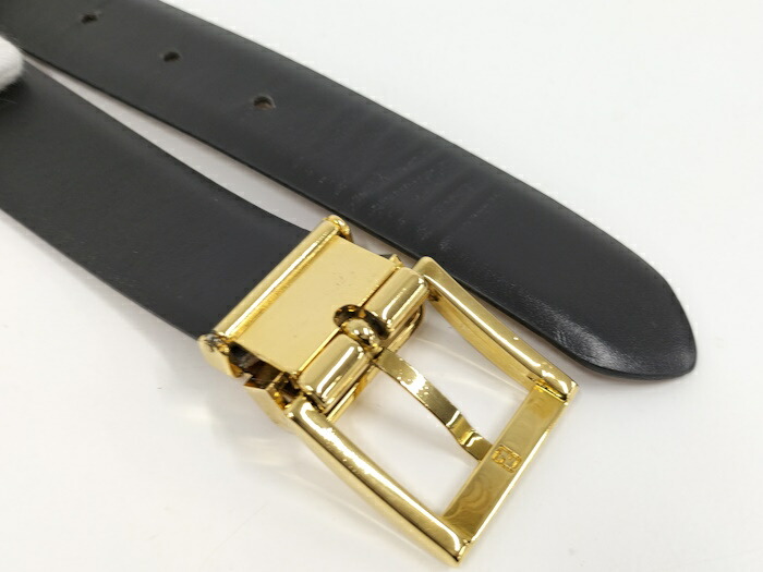 楽天市場】【中古】FENDI ベルト レザー ブラウン ゴールド金具
