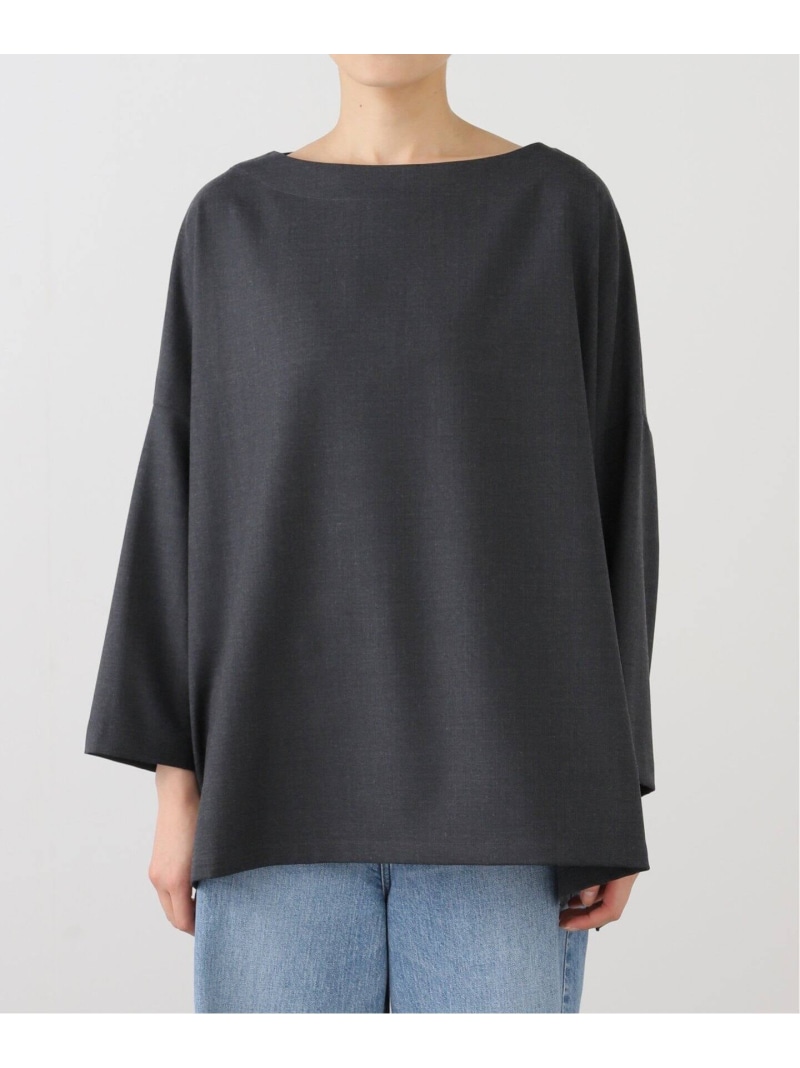 楽天市場】ミルドツイル ボートネックブラウス journal standard luxe