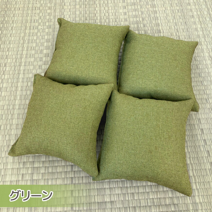 楽天市場】日本製 座卓用 ミニ 小座布団 4枚組 シャンブレークロス 約