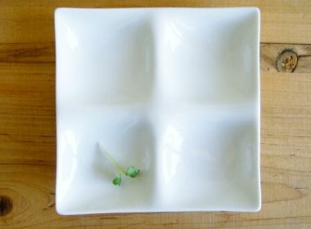 楽天市場】【kowake mini】コワケ 白磁 食器 おしゃれ 四つ仕切り ミニ