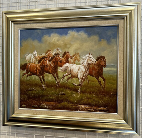 サーカスの馬 油絵 F6(410×318mm) サーカスの馬油絵F6(410×318mm)