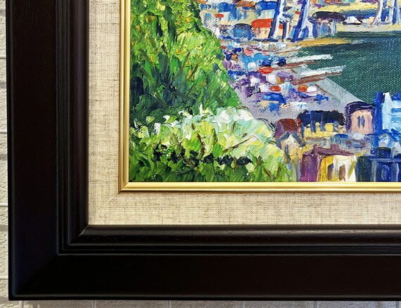 楽天市場】「清水港より富士」羽沢清水（F6サイズ油彩画[油絵]直筆