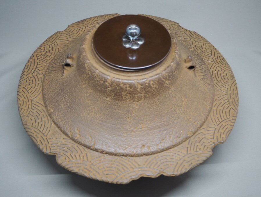 楽天市場】富士透木釜 荒磯地紋 南鐐摘み 亀釻付13代 和田美之助