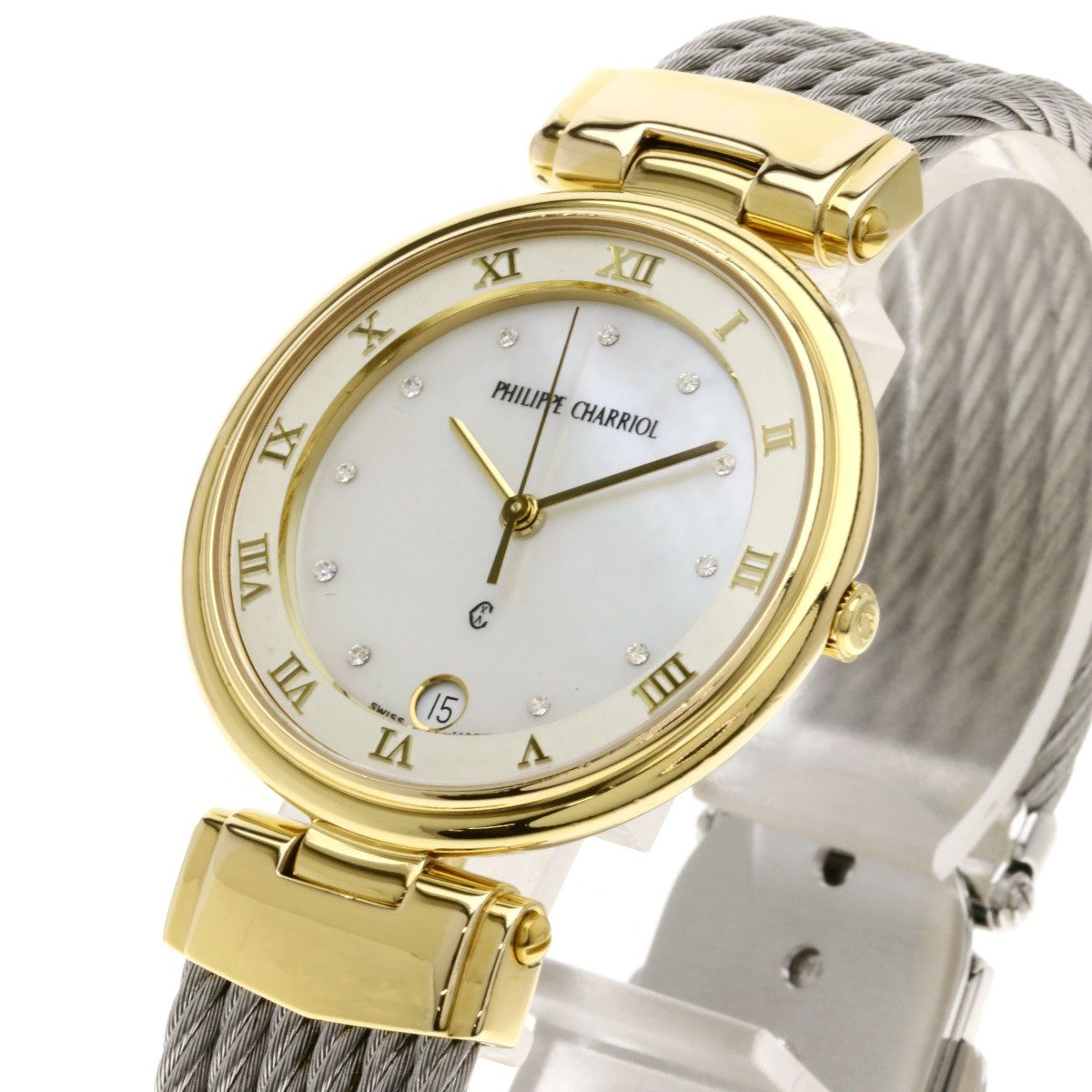 楽天市場】フィリップ・シャリオール ケルティック 腕時計 GP/SS