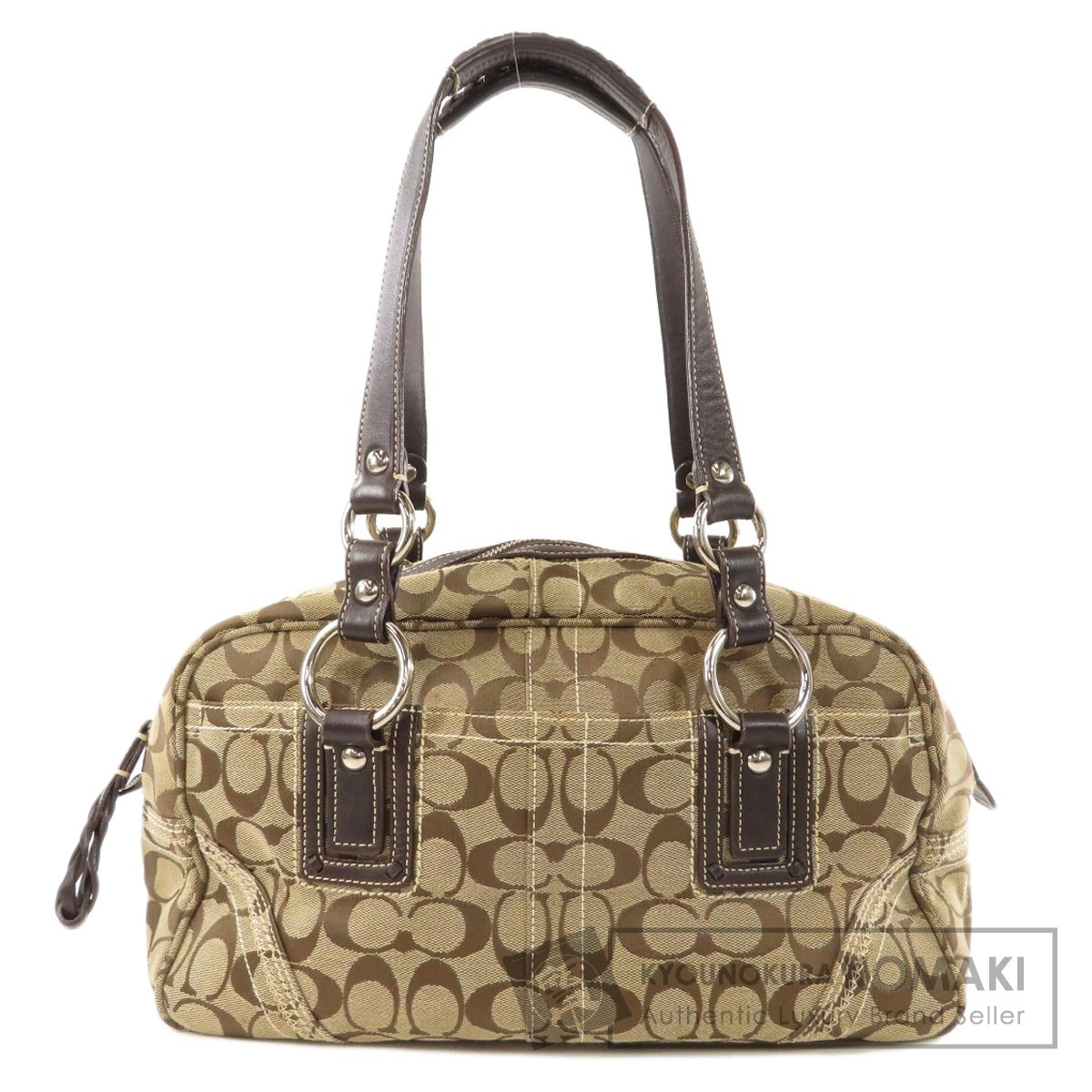 楽天市場】コーチ 10605 シグネチャー トートバッグ キャンバス/レザー