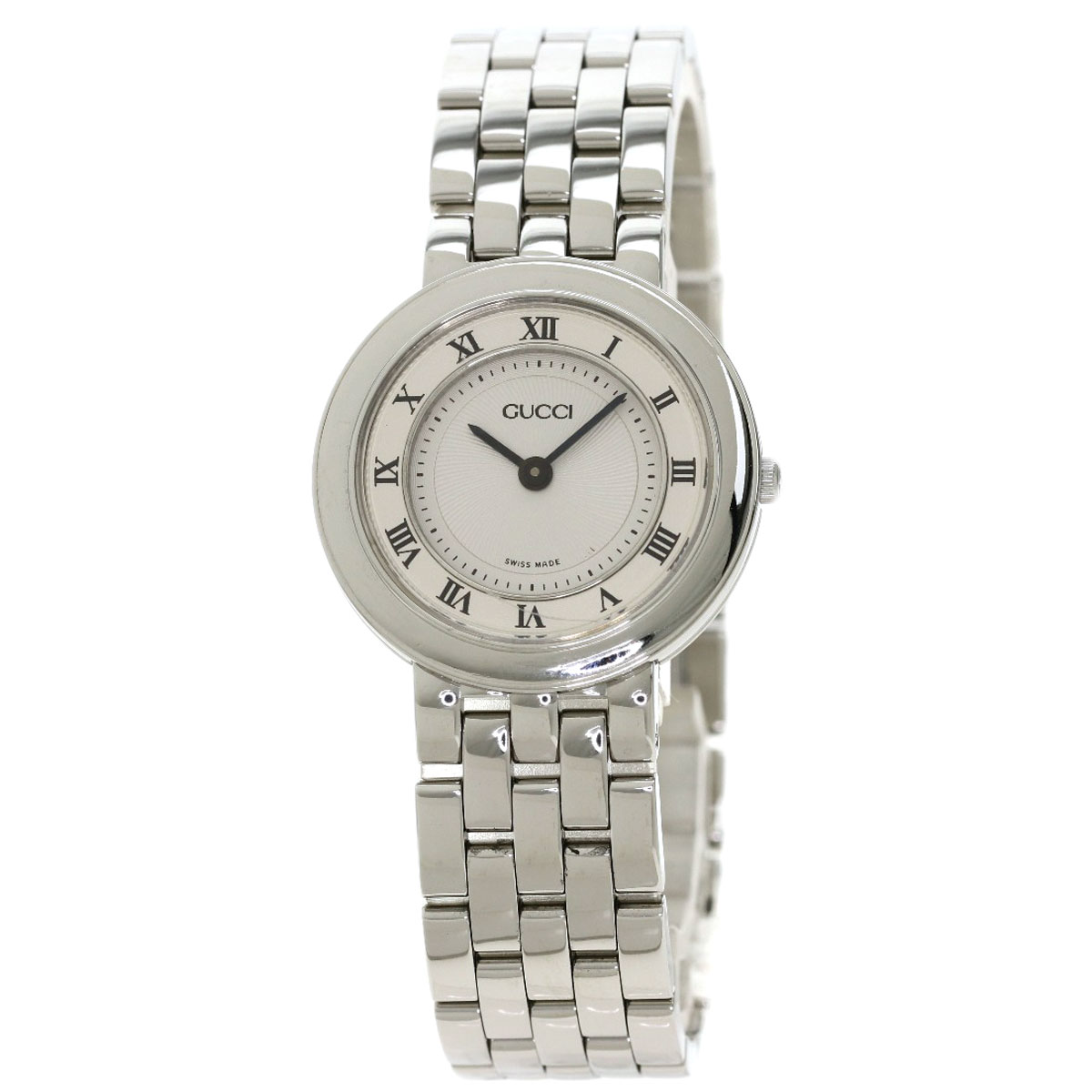 楽天市場】グッチ 546P ラウンドフェイス 腕時計 ステンレススチール