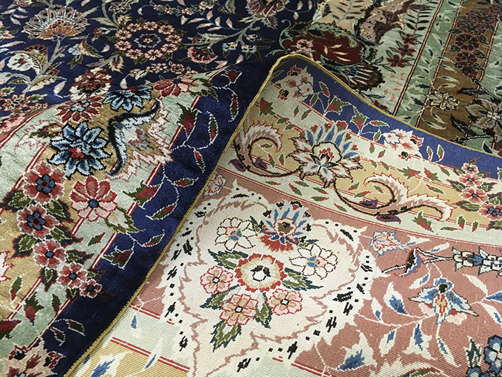 楽天市場】【四川 中国段通 シルク 約4畳用 心地光明】絨毯(じゅうたん