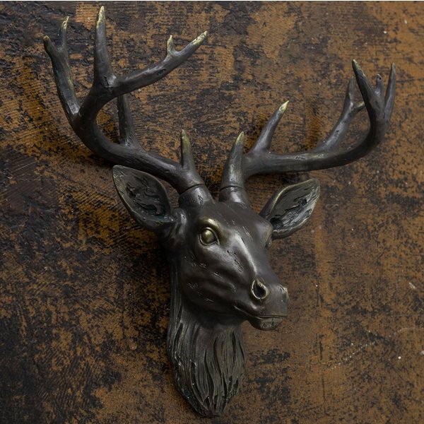 楽天市場】トナカイ 壁掛けオブジェ ハンティングトロフィー 剥製 シカ