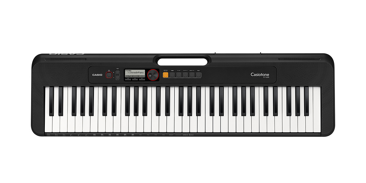 楽天市場】CASIO CT-S200BK ブラック カシオ ベーシックキーボード
