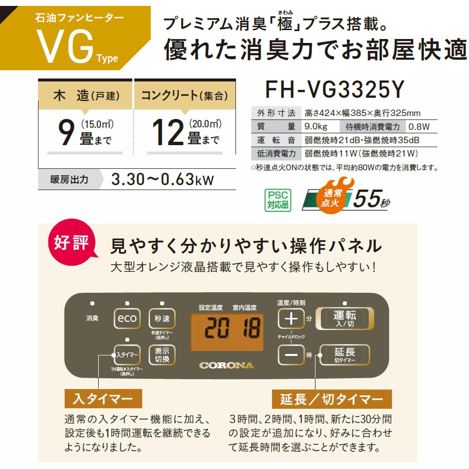 楽天市場】コロナ ファンヒーター VG コロナ 石油ファンヒーター 木造