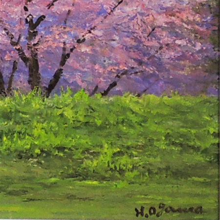 楽天市場】絵画 油絵 富士山と桜 F50号 （小川久雄） 送料無料 【海