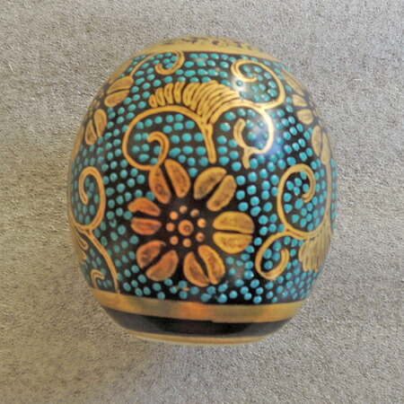 楽天市場】掛け軸小物 高級風鎮 青粒鉄仙（九谷焼）（化粧箱入り