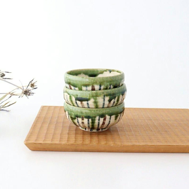 楽天市場】平小付盃 錆織部十草 陶器 瀬戸焼 ぐい呑み おちょこ 酒器