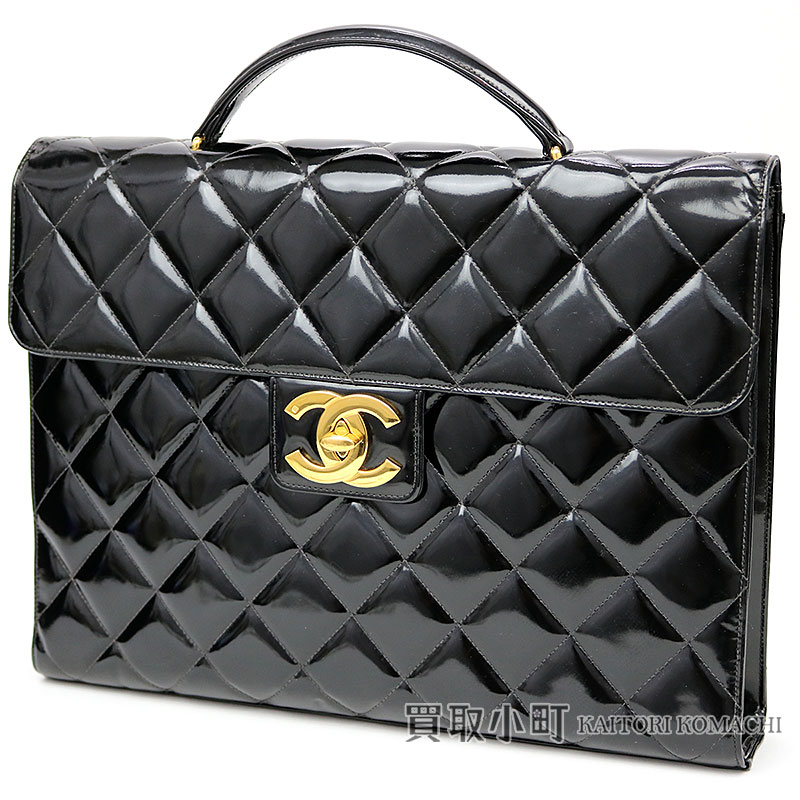 楽天市場】シャネル 【CHANEL】 ブリーフケース ブラック パテント