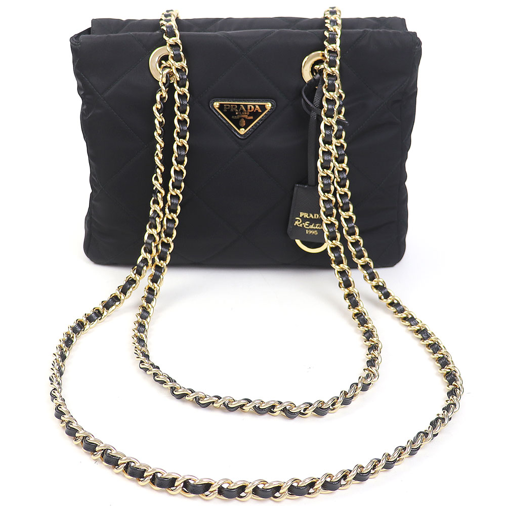 楽天市場】【美品】プラダ【PRADA】プラダ Re-Edition 1995 チェーン