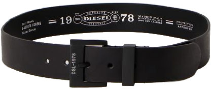 楽天市場】DIESEL ディーゼル ベルトメンズ オールブラックマット