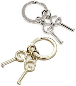 美品 GUCCI キーリング Gデザイン シルバー925 ロゴ刻印 美品 GUCCI