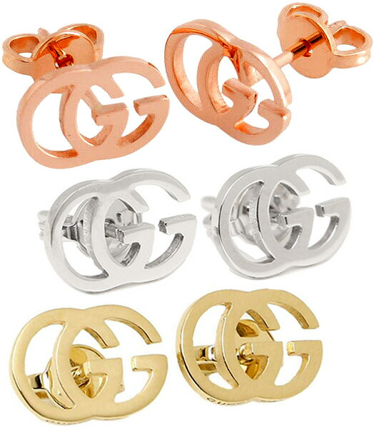 楽天市場】GUCCI グッチレディースピアスインターロッキングGロゴGG