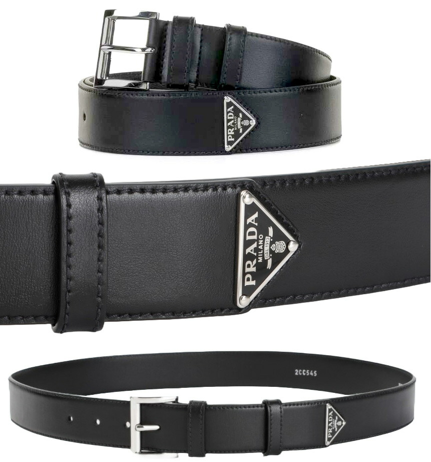 PRADA IPADロゴ レザーベルト Prada レザーベルト (ベルト) IFCHIC.COM