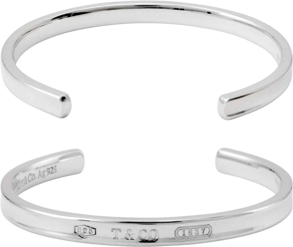 楽天市場】Tiffany&Co. ティファニー1837ナローカフブレスレットS M L
