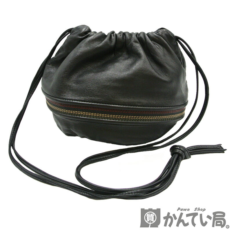 楽天市場】ロエベ【LOEWE】巾着ショルダーバッグ ブラック ナッパ